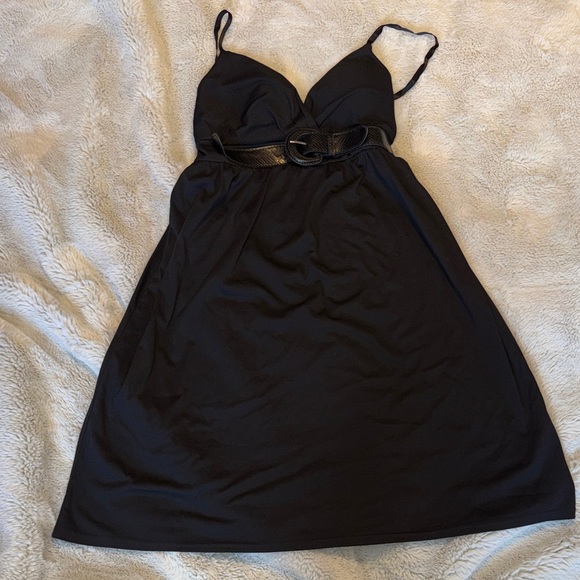 Black Planet Gold Dress with Belt - Picture 1 of 8